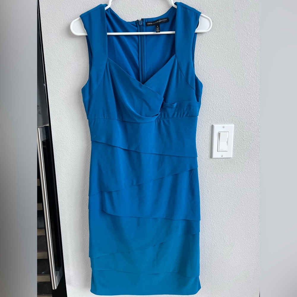 White House Black Market Vibrant Blue Mini Dress